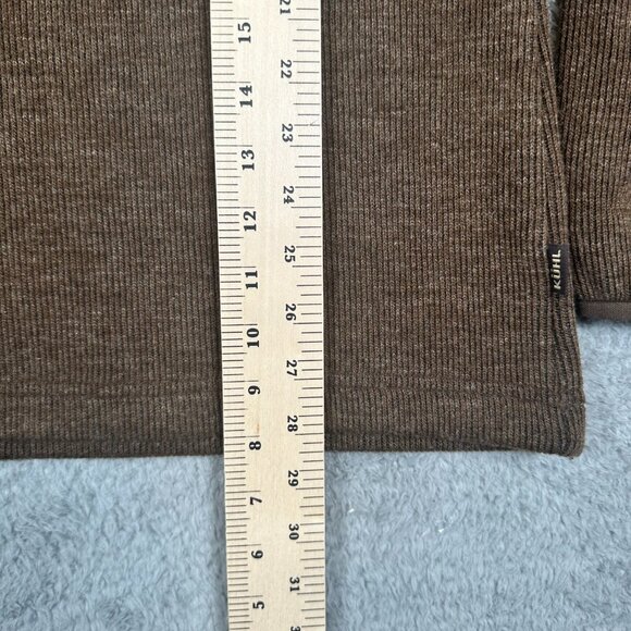 Kuhl ThermoKore 1/4 Zip Brown Pullover Mens Large Sweatshirt Vtg Y2K Size XL - Picture 11 of 14